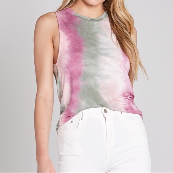 CLEARANCE-FIRM‼️Bridgett Tie Dye Tank - Picture 4 of 5